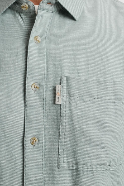 Cast Iron long sleeve shirt co li yd twill
